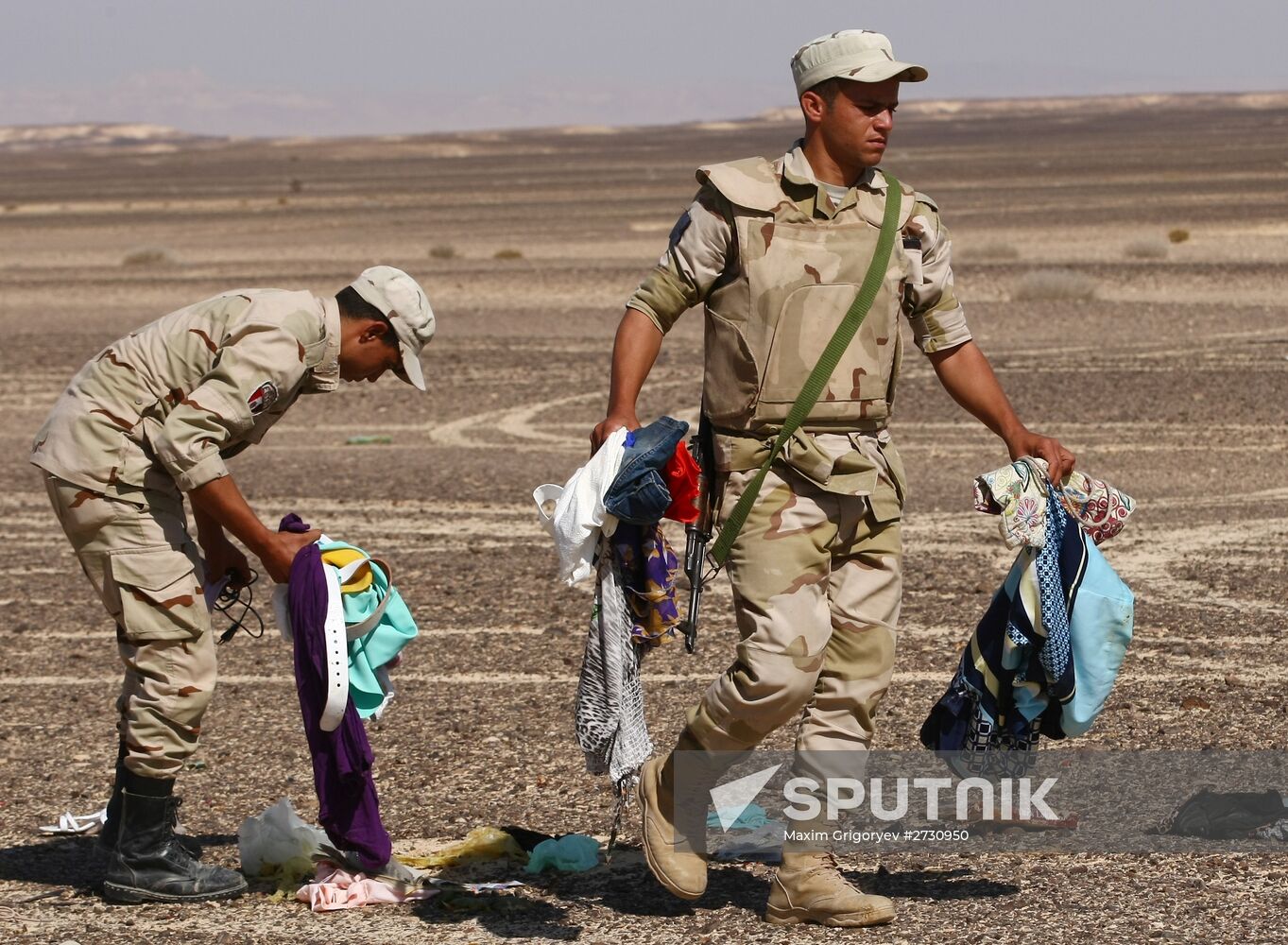 Airbus A321 crash site in Egypt