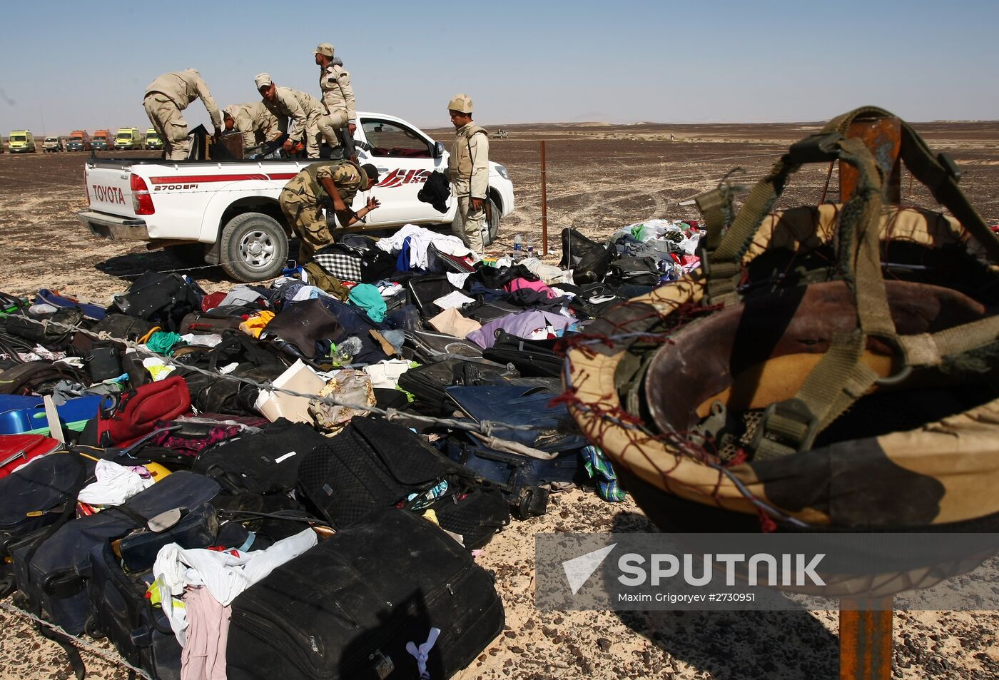 Airbus A321 crash site in Egypt