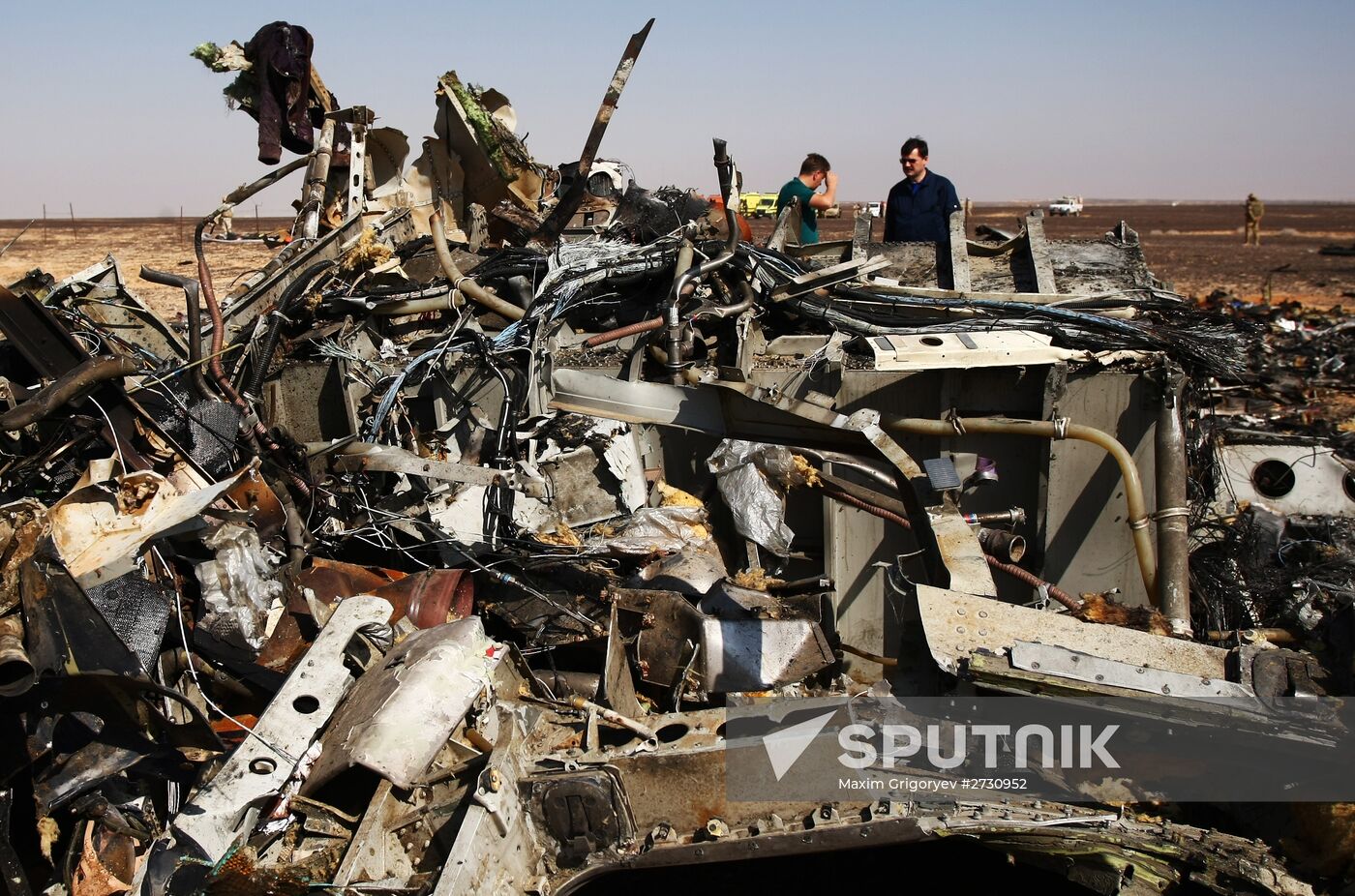 Airbus A321 crash site in Egypt