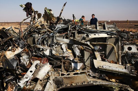 Airbus A321 crash site in Egypt