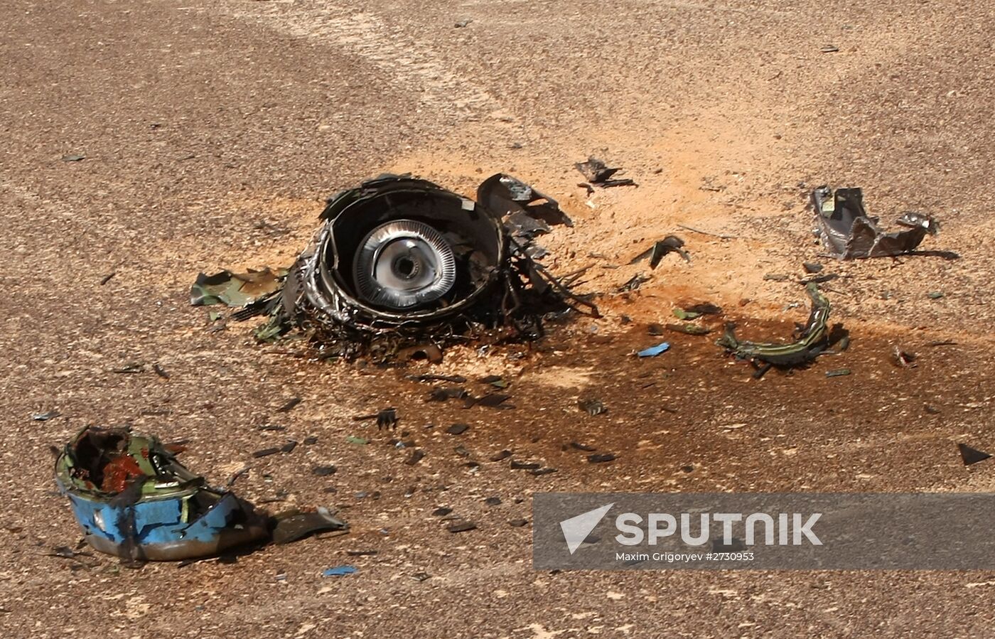 Airbus A321 crash site in Egypt