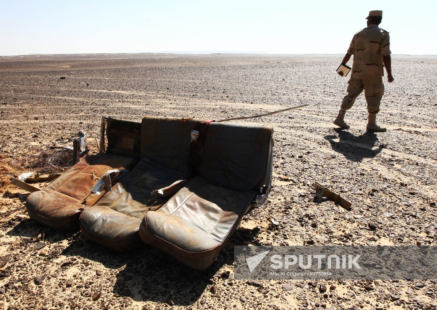 Airbus A321 crash site in Egypt