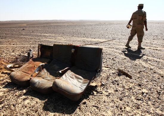 Airbus A321 crash site in Egypt