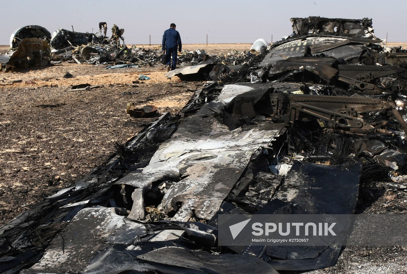 Airbus A321 crash site in Egypt