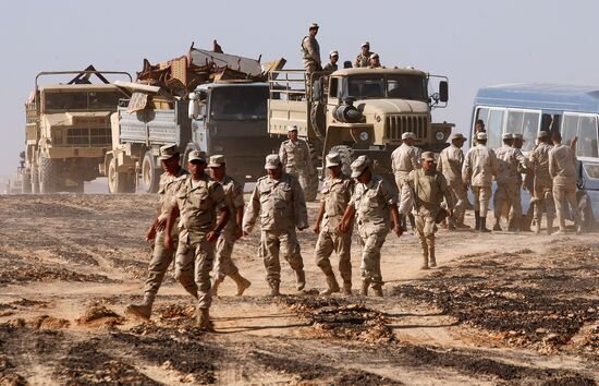 Airbus A321 crash site in Egypt