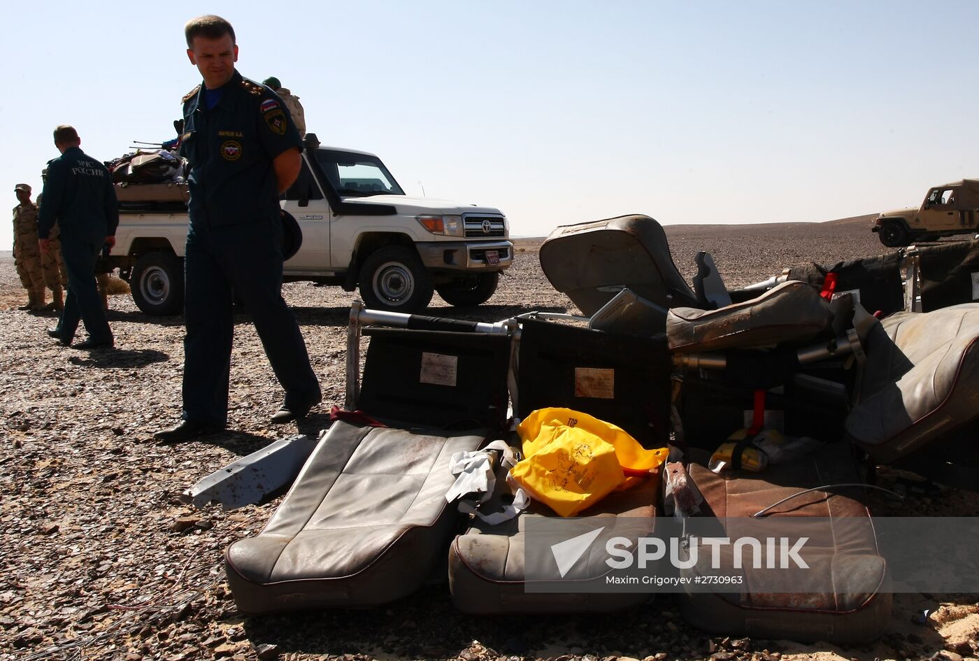 Airbus A321 crash site in Egypt