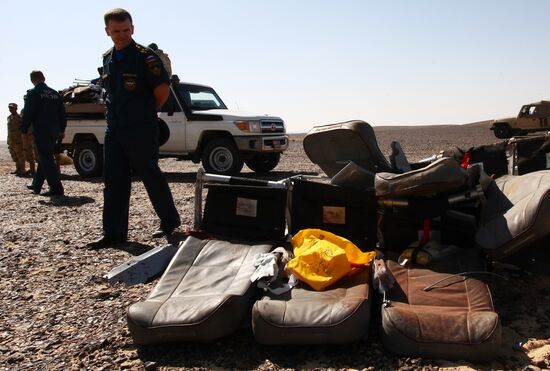 Airbus A321 crash site in Egypt