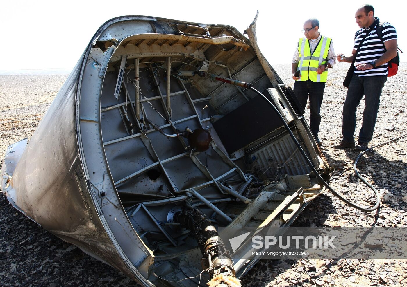 Airbus A321 crash site in Egypt