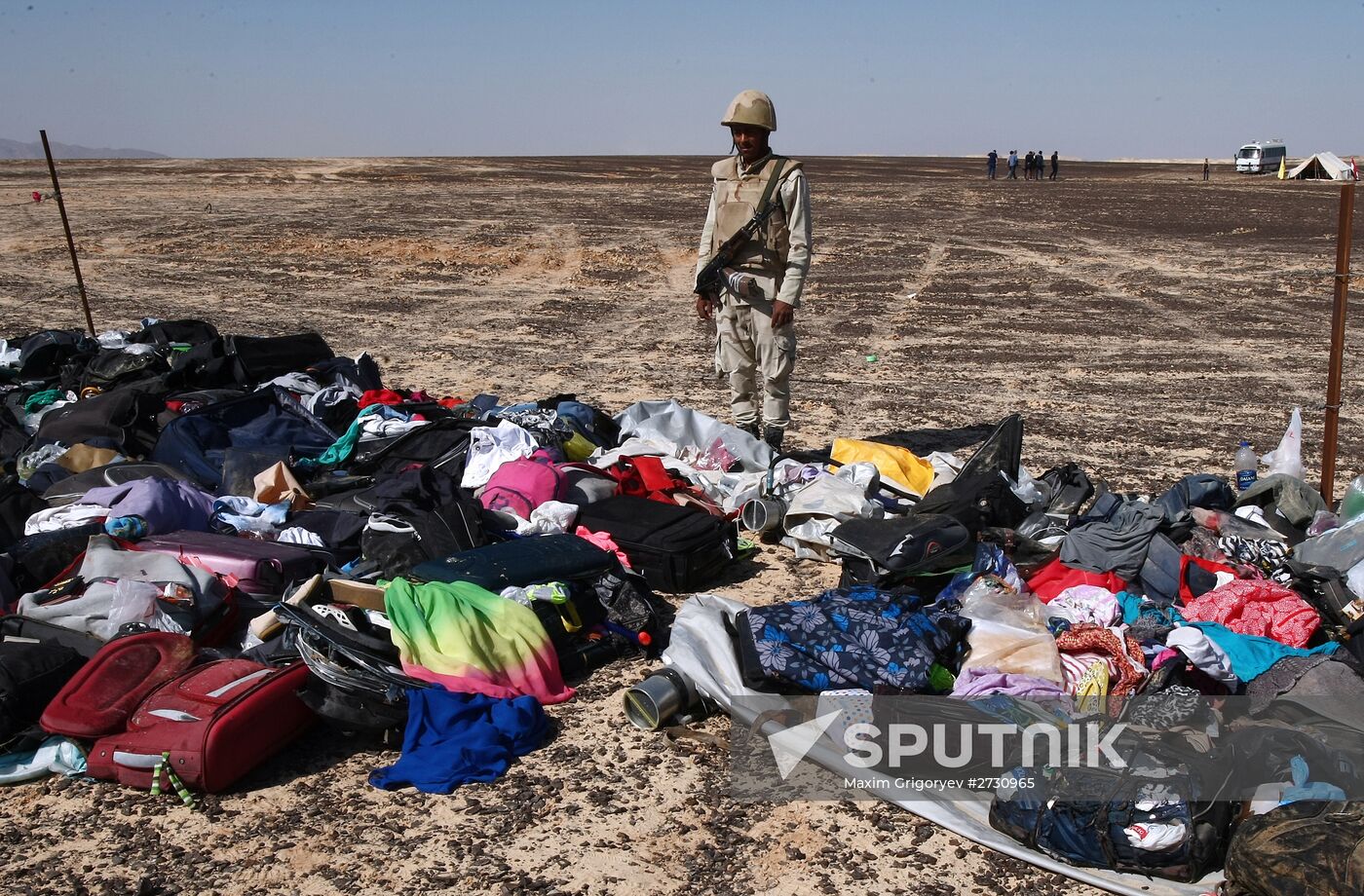 Airbus A321 crash site in Egypt