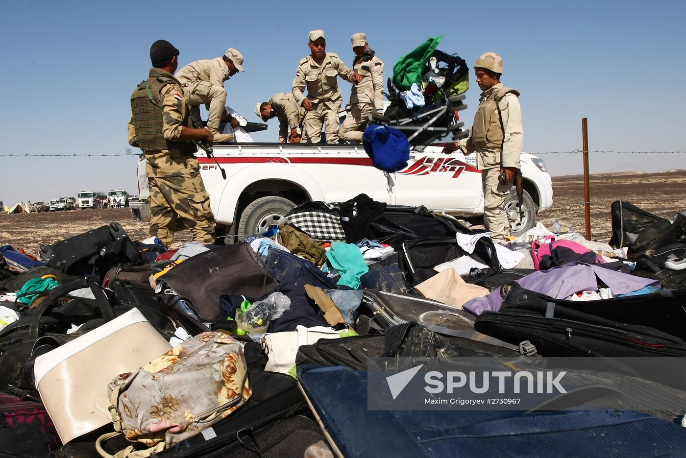 Airbus A321 crash site in Egypt