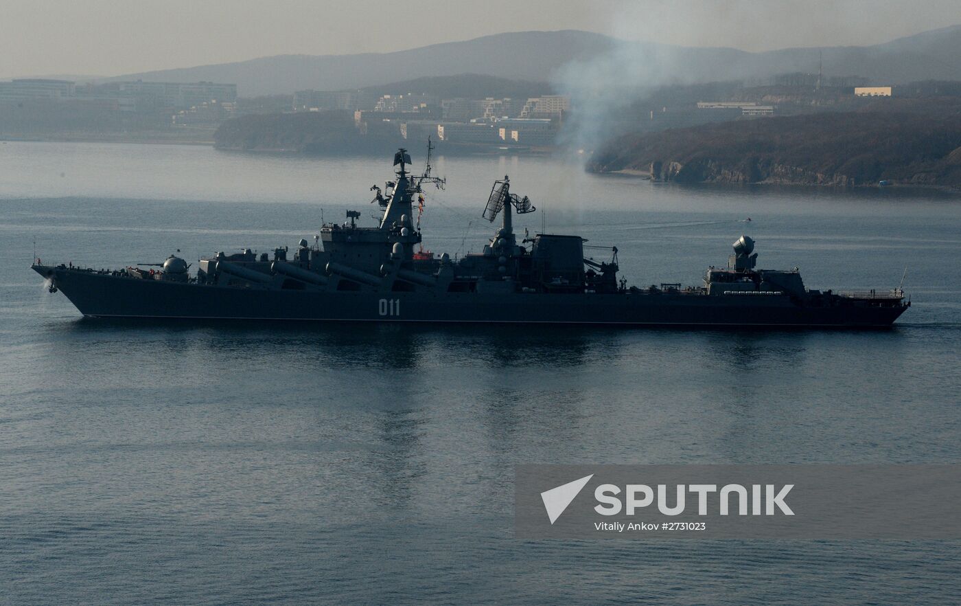 Pacific Navy vessels head for maneuvers in Indian Ocean