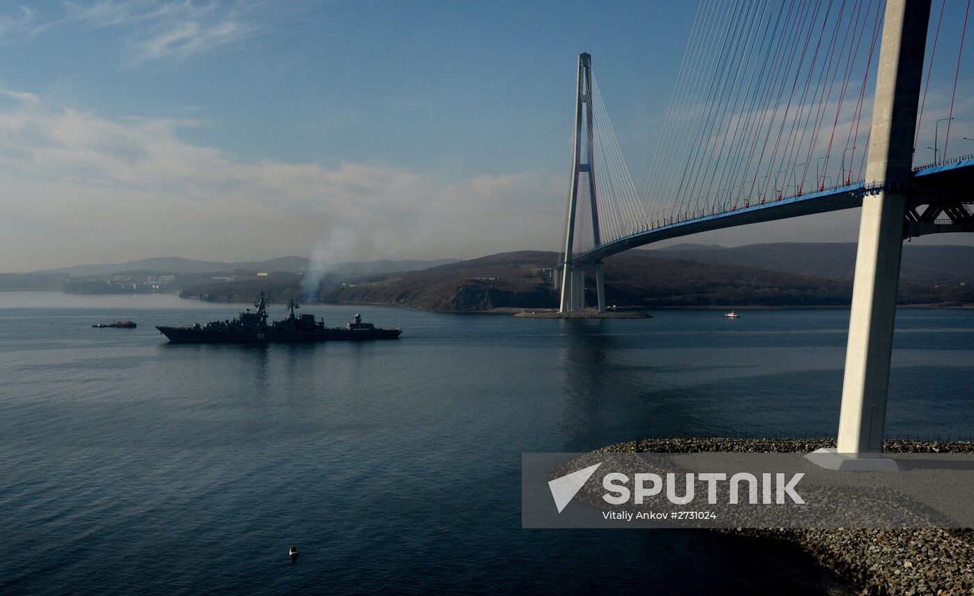 Pacific Navy vessels head for manouvres in Indian Ocean