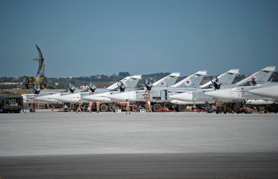 Russian military aviation at Khmeimim airbase in Syria