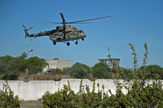 Russian warplanes at Hemeimeem air base in Syria