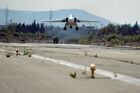 Russian warplanes at Hemeimeem air base in Syria