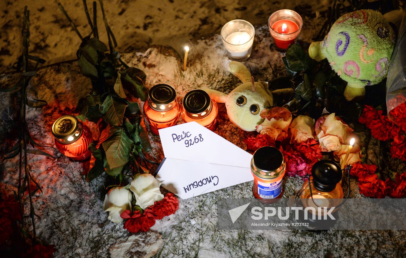 Novosibirsk action in memory of A-321 crash victims