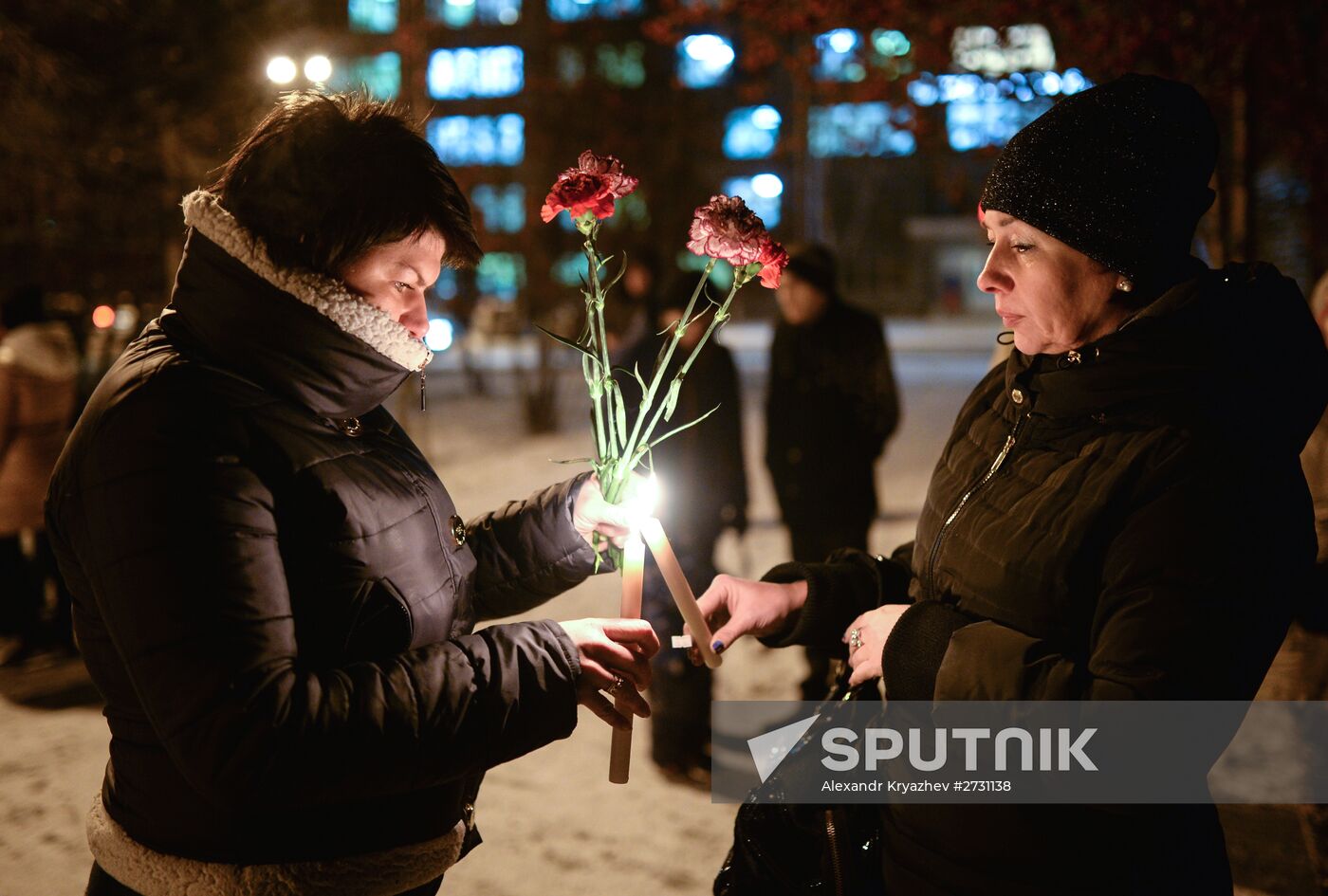 Novosibirsk action in memory of A-321 crash victims