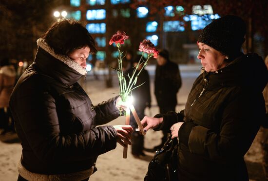 Novosibirsk action in memory of A-321 crash victims