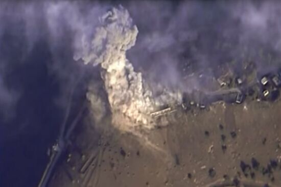 Russian Aerospace Forces' strikes on ISIS positions in Syria
