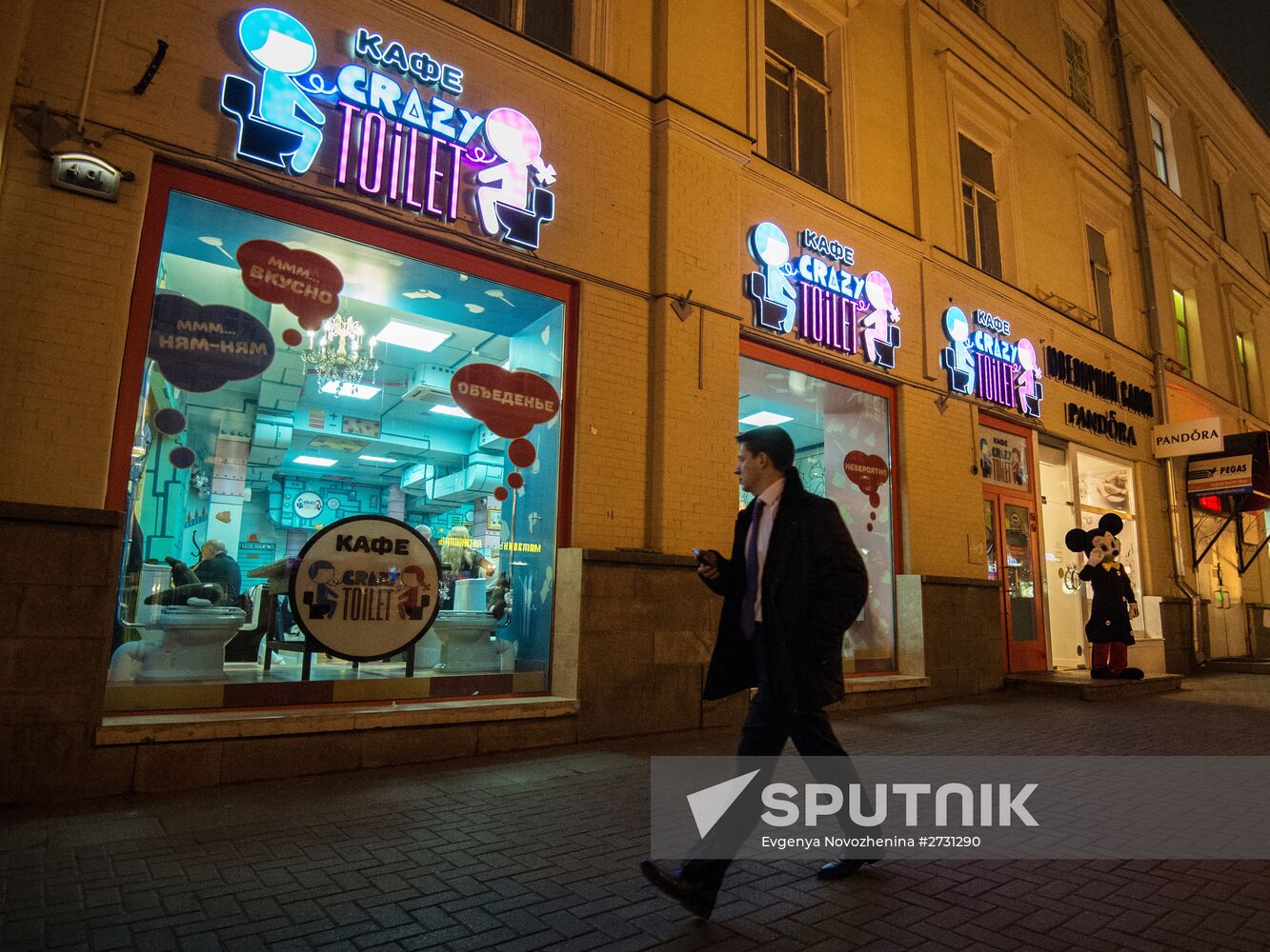 Crazy Toilet cafe opens in Moscow