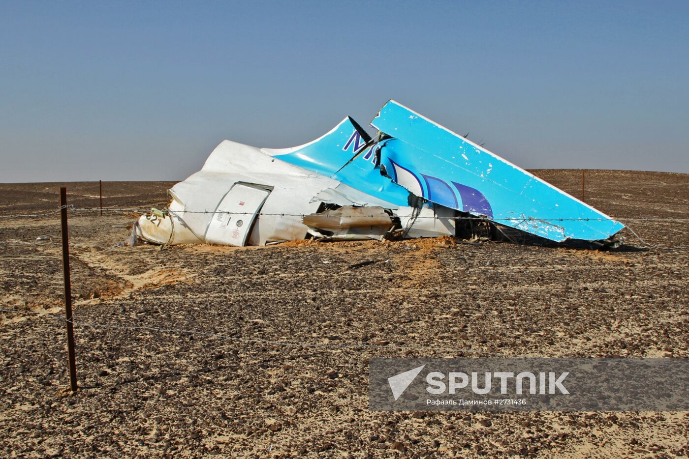 Search operations at Airbus A321 crash site in Egypt