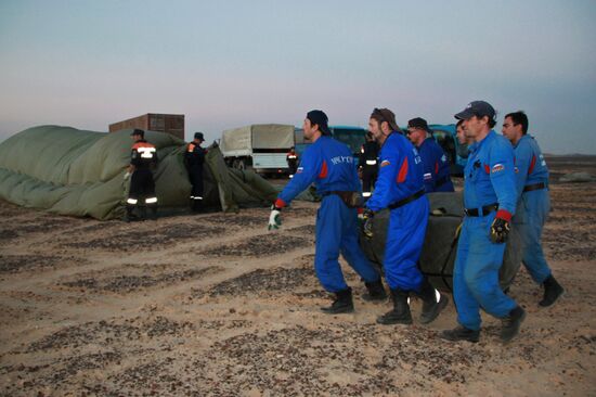 Search operations at Airbus A321 crash site in Egypt