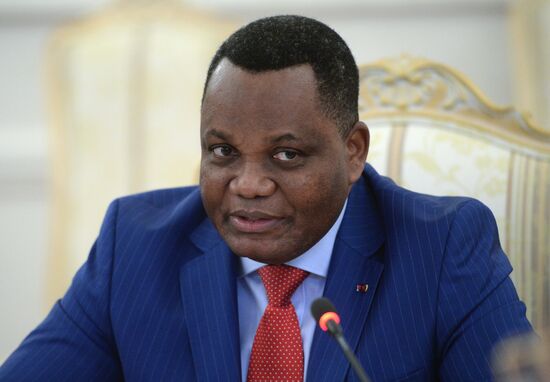 Russian Foreign Minister Sergey Lavrov meets with Jean-Claude Gakosso
