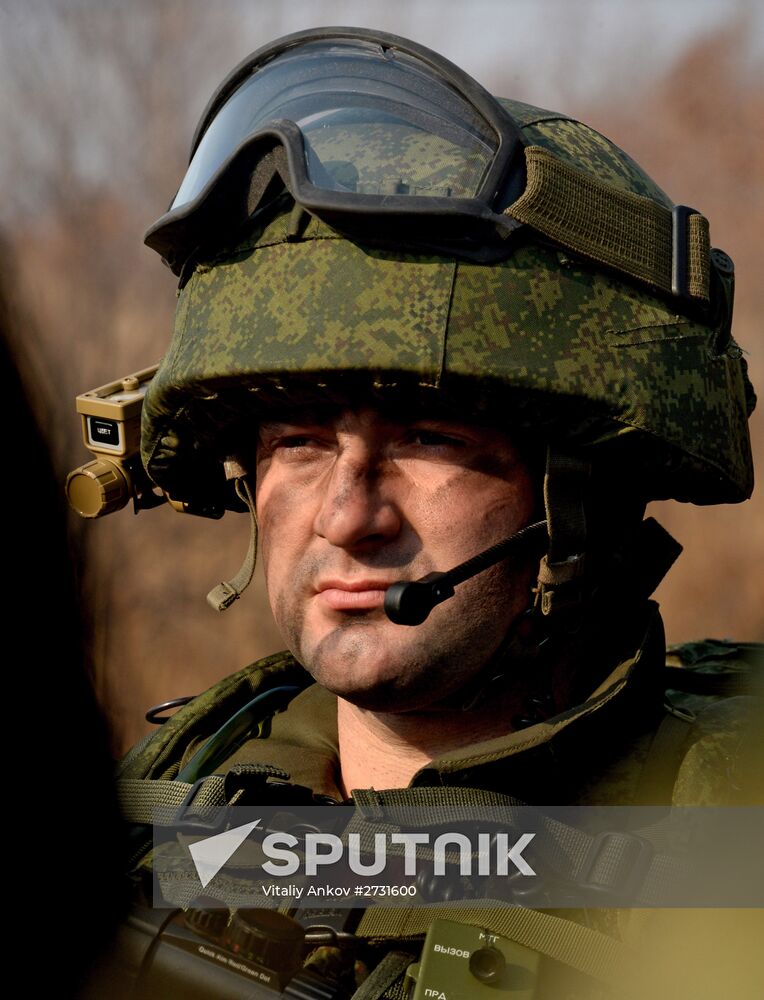 Combined tactical artillery and reconnaissance units exercise