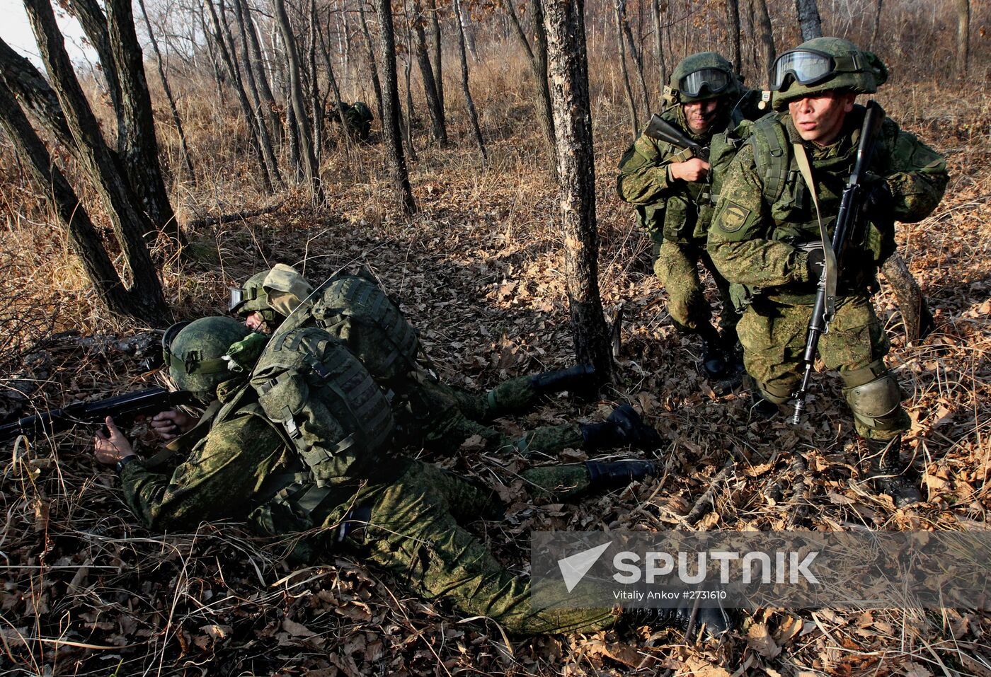 Combined tactical artillery and reconnaissance units exercise