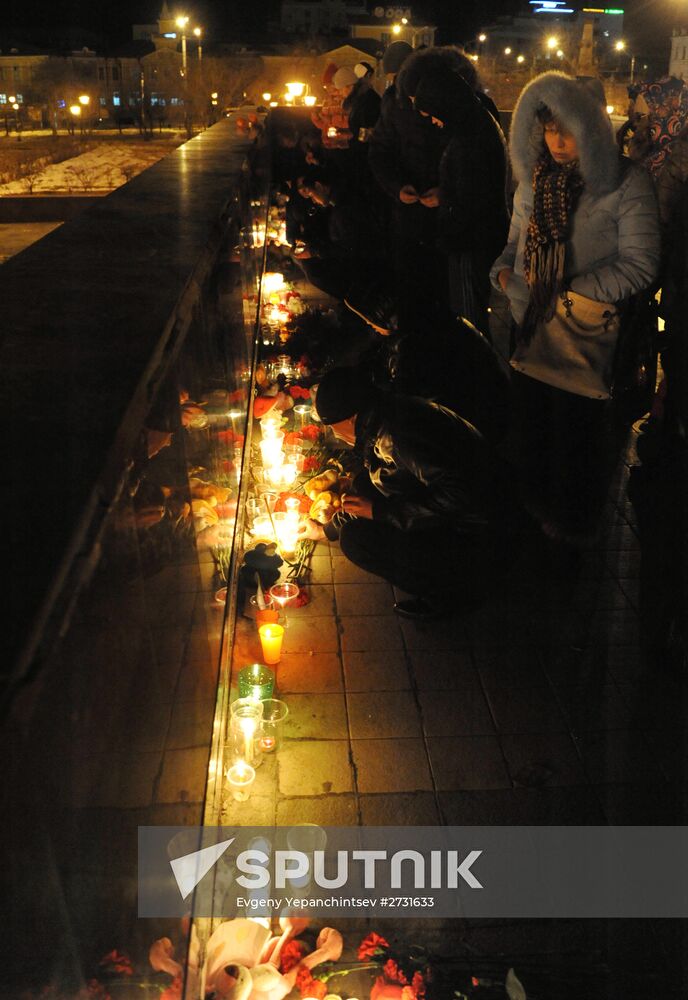 Action honoring memory of A321 crash victims in Chita