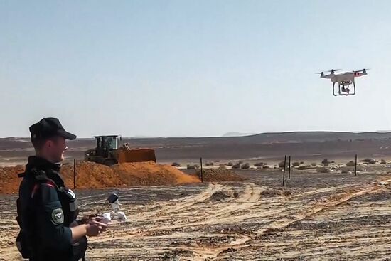 Searching Russian Airbus A321 crash site in Egypt