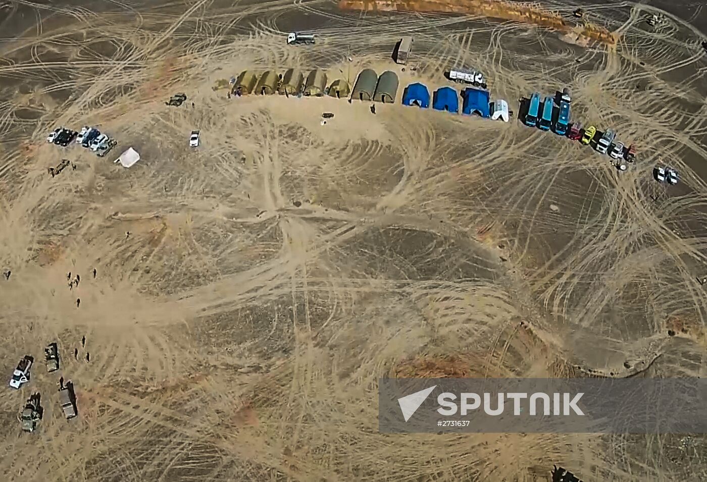 Searching Russian Airbus A321 crash site in Egypt