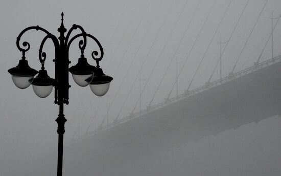 Morning fog in Vladivostok