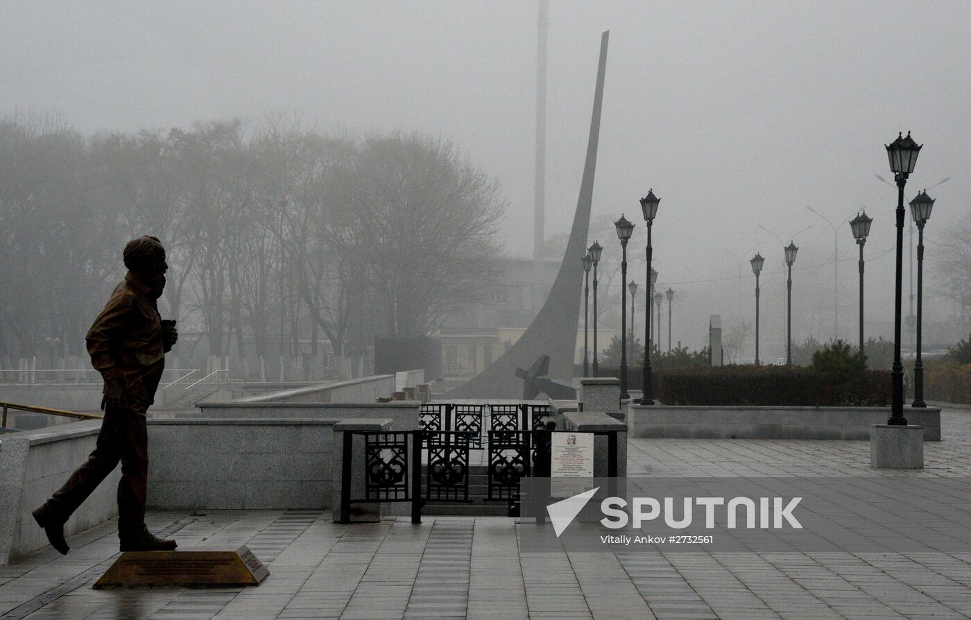 Morning fog in Vladivostok