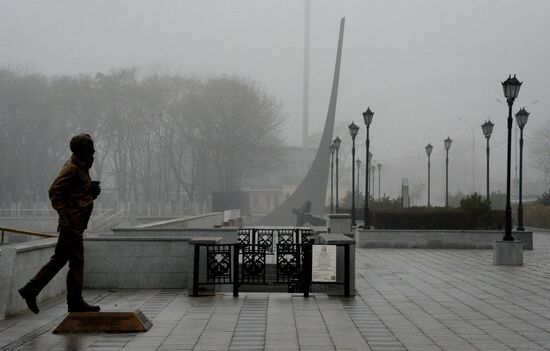 Morning fog in Vladivostok