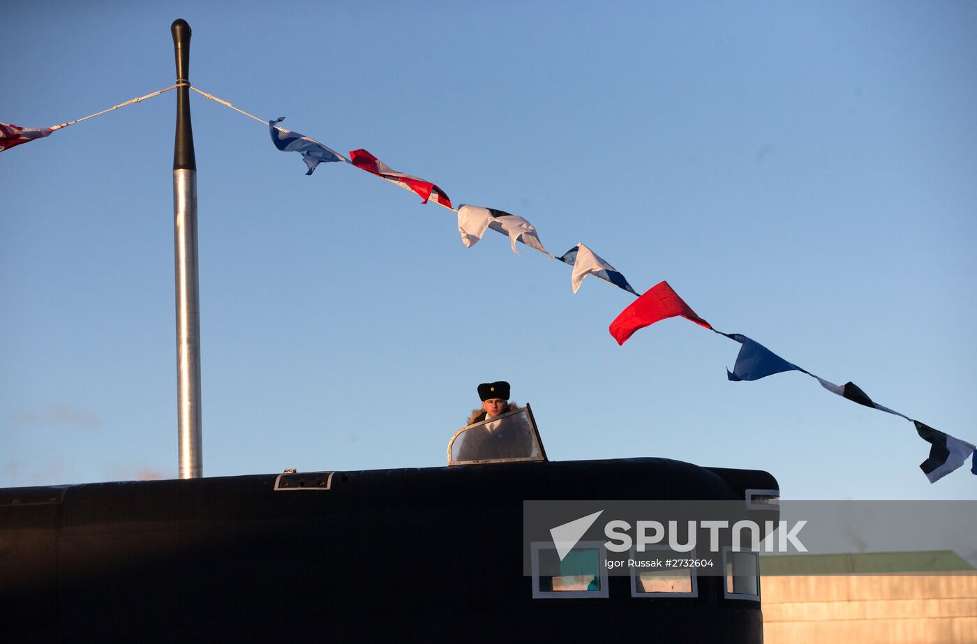 Russian Navy receives submarine Krasnodar