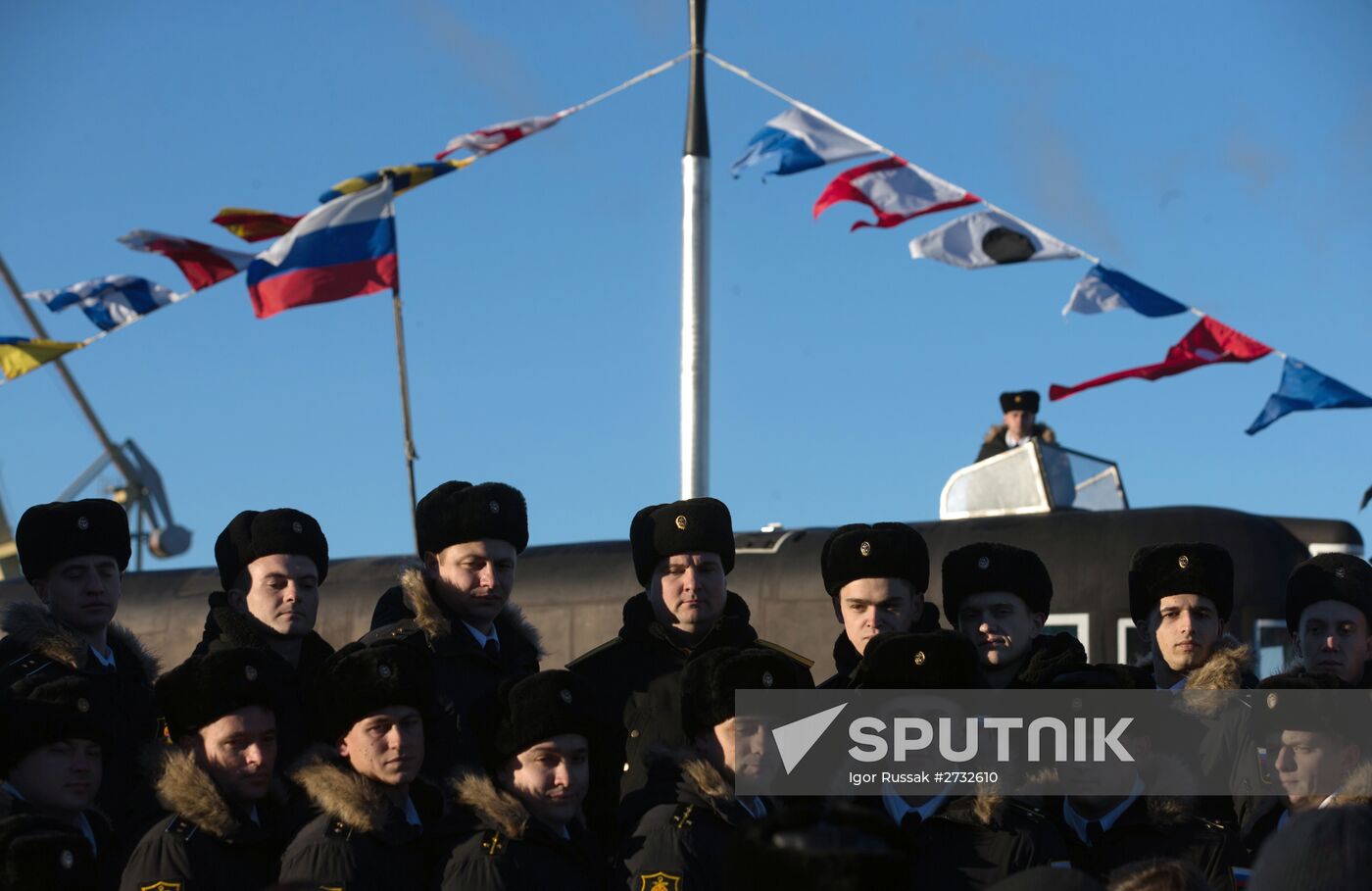 Russian Navy receives submarine Krasnodar