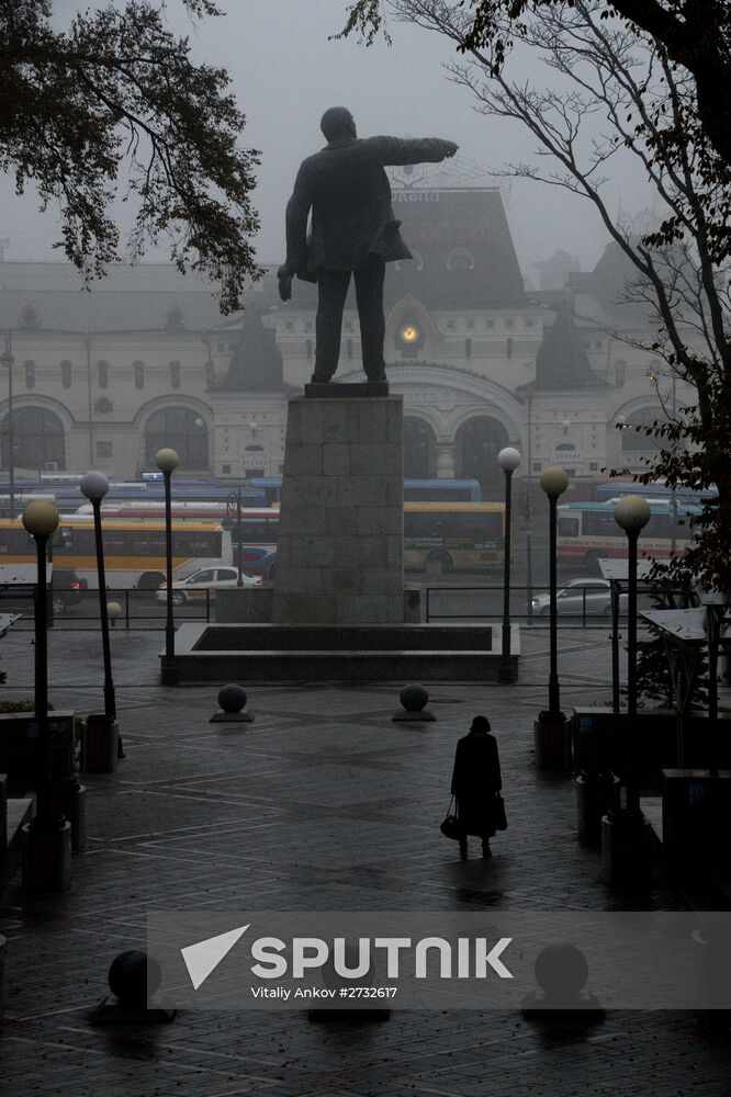 Morning fog in Vladivostok