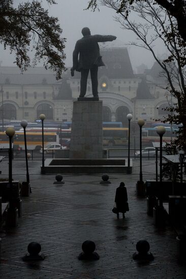 Morning fog in Vladivostok
