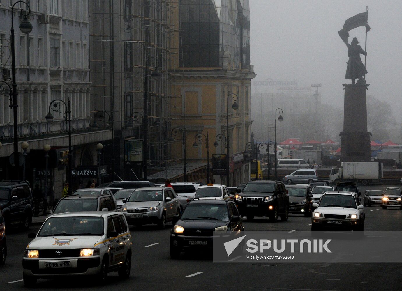Morning fog in Vladivostok