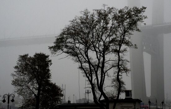 Morning fog in Vladivostok