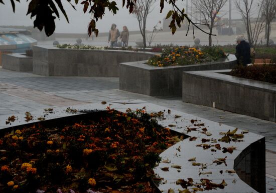 Morning fog in Vladivostok