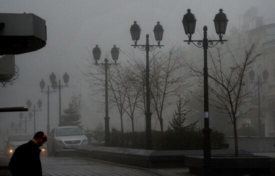 Morning fog in Vladivostok