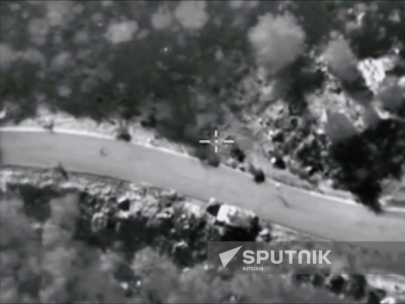 Russian airstikes hit Islamic State positions in Syria