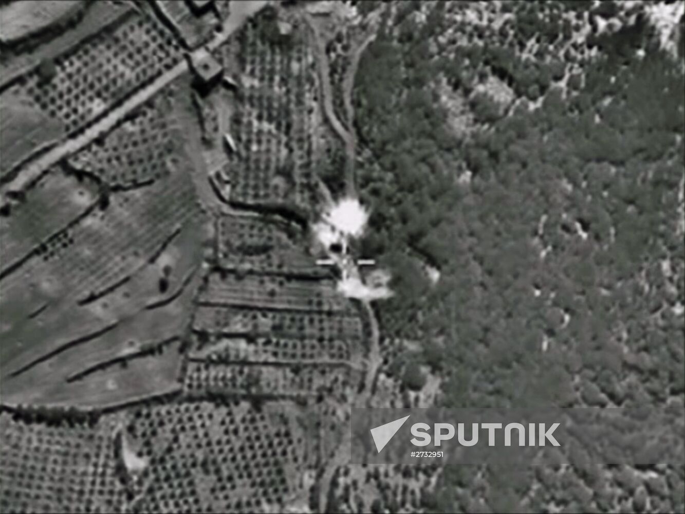 Russian airstikes hit Islamic State positions in Syria