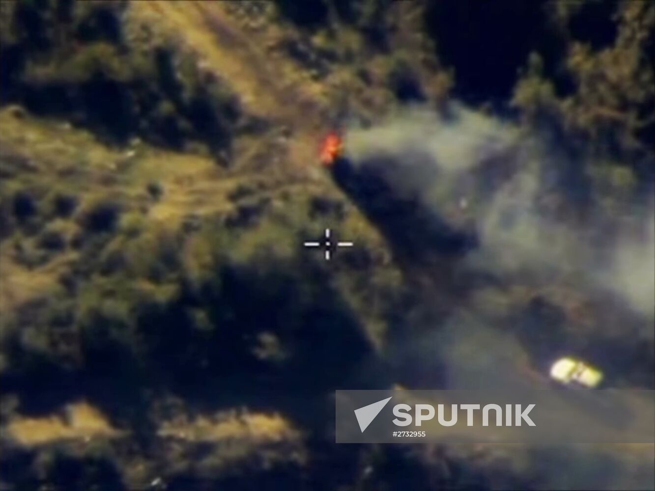 Russian airstikes hit Islamic State positions in Syria