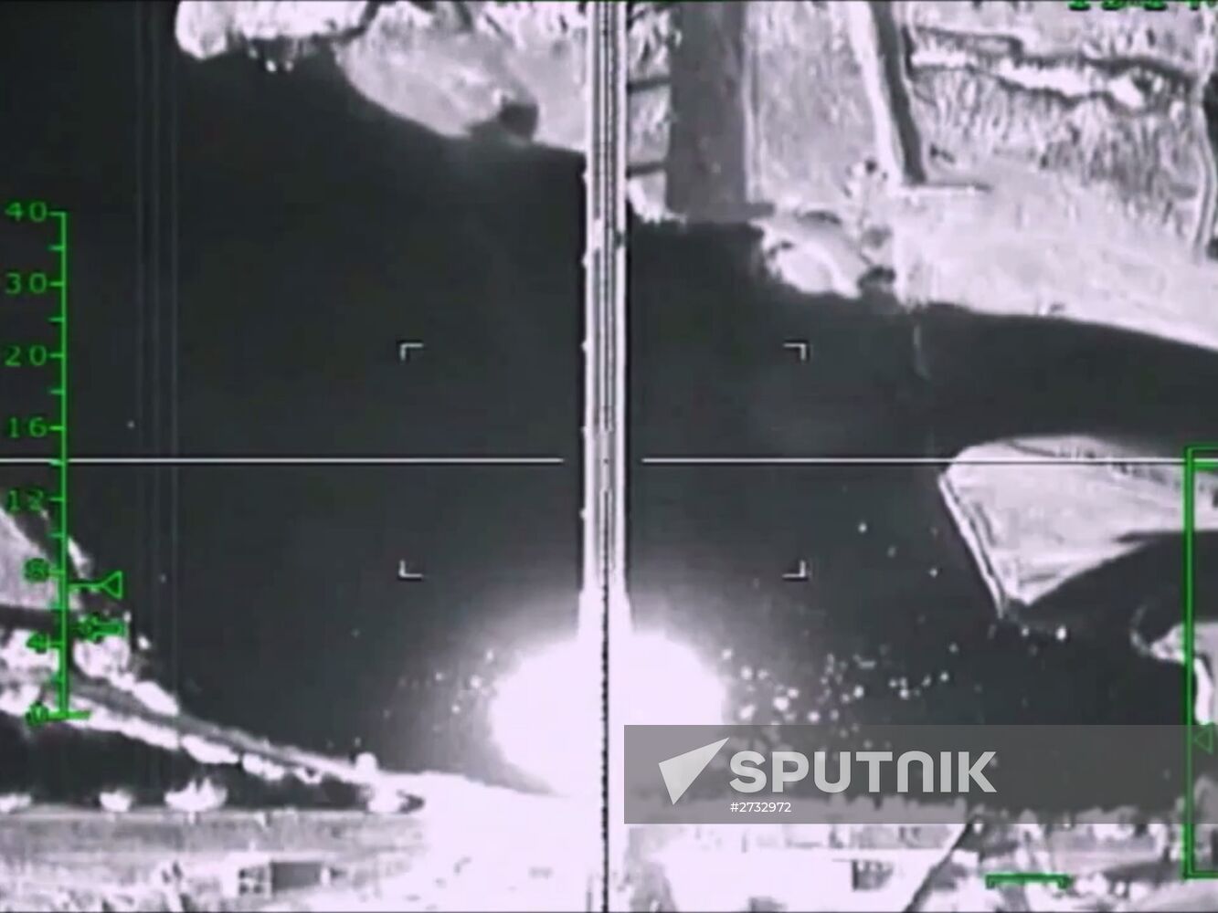 Russian airstikes hit Islamic State positions in Syria