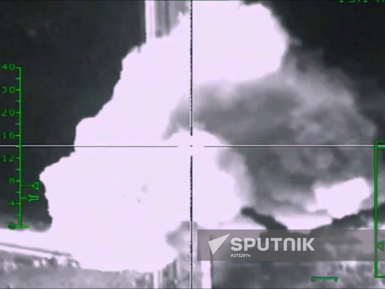 Russian airstikes hit Islamic State positions in Syria