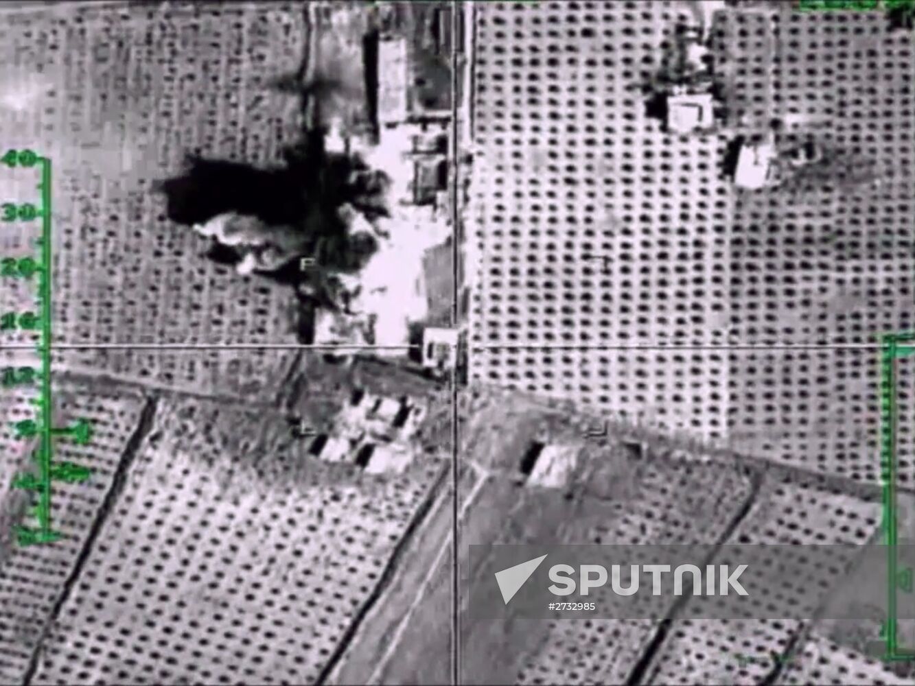 Russian airstikes hit Islamic State positions in Syria