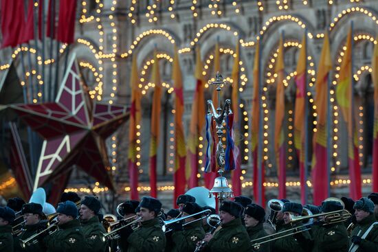 Rehearsal of march to mark legendary 1941 military parade